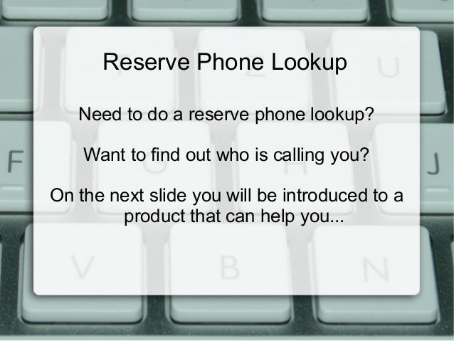 Get reverse telephone lookup by name