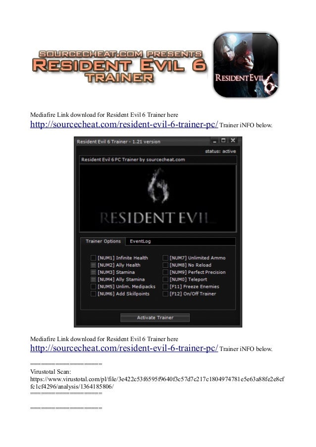 Resident Evil 4 Ultimate HD Edition GAME TRAINER v 6 TRAINER - download