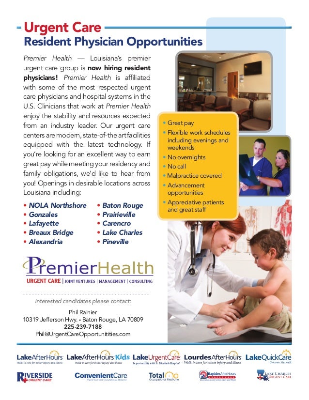 Resident Physician Recruitment Flyer 2014