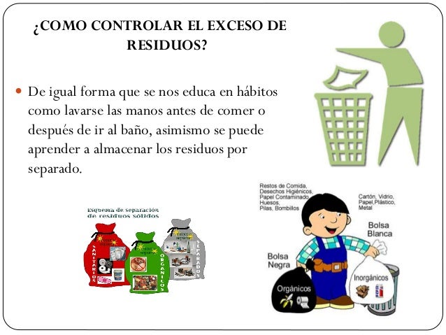 ¿Como controlar el exceso de Residuos Sólidos?