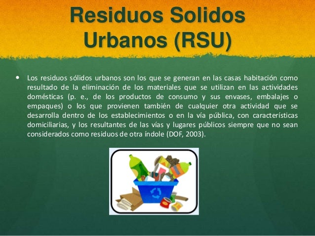 Residuos Sólidos Urbanos
