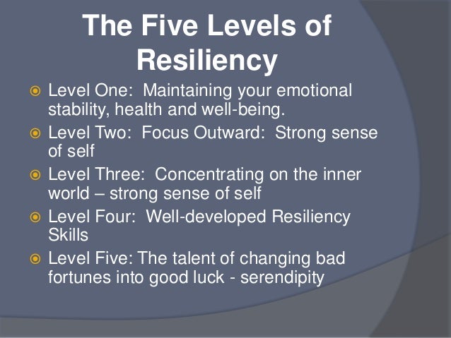 Essay on resilience