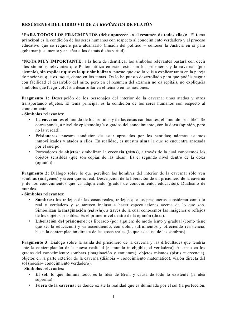 resumen libros la repblica de platn essay Análisis de la república de platon 5 pages pinzón hernández en el primer libro nos muestran la vejez como un estado de reposo y libertad de los sentidos al . resumen libros la repblica de platn essay Análisis de la república de platon 5 pages pinzón hernández en el primer libro nos muestran la vejez como un estado de reposo y libertad de los sentidos al .