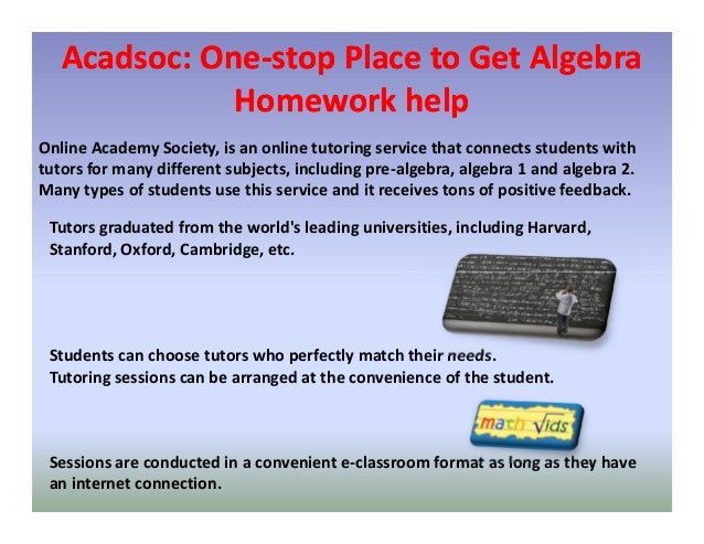 Math homework help algebra 2