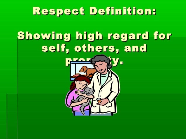 Respect definition essay