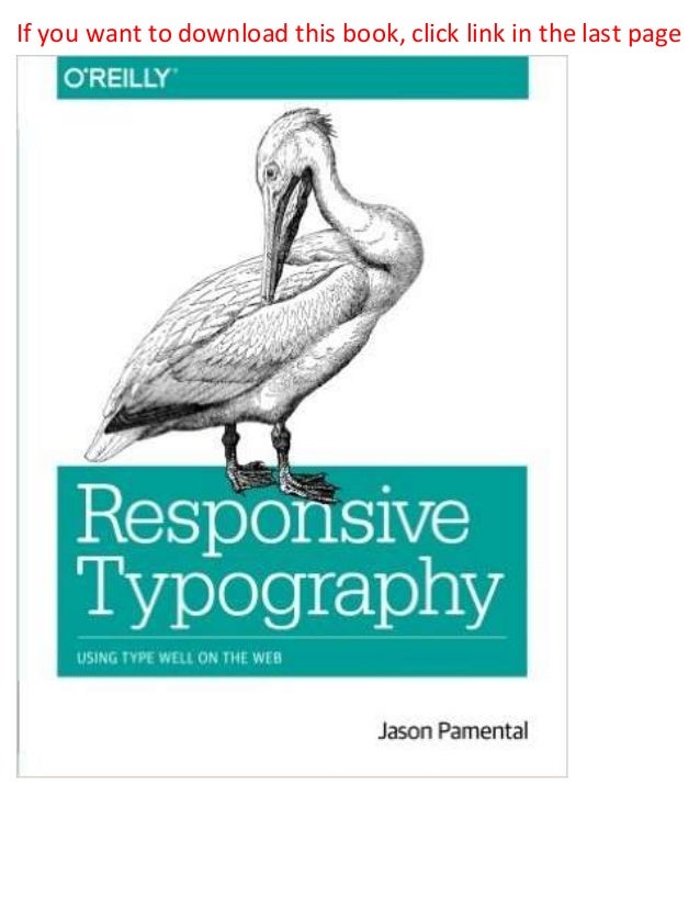 Responsive typography using type well on the web 1st ...