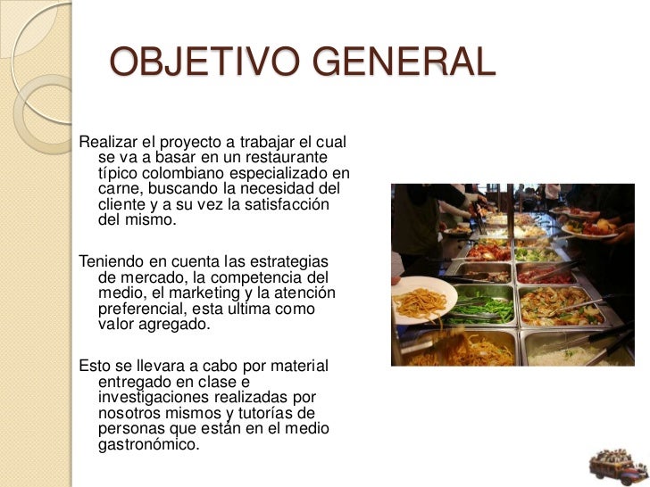 Objetivos De Un Negocio De Comida es.slideshare.net