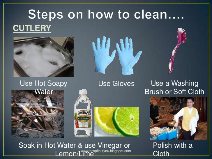 Restaurant cleaning procedures