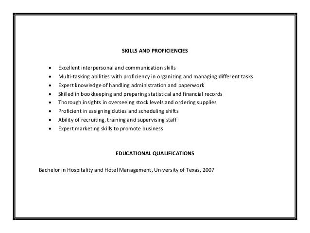 abilities for resumes