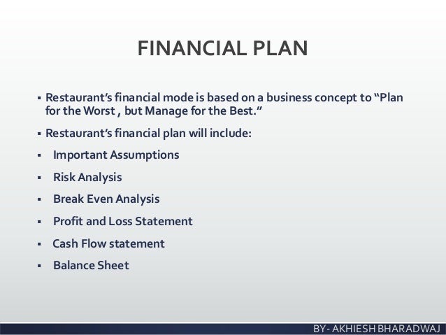 Business Plan For New Restaurant