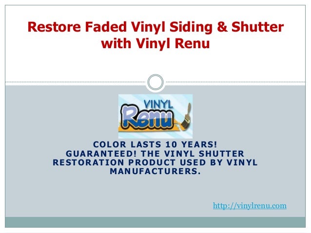 Vinyl Shutter Restoration 87