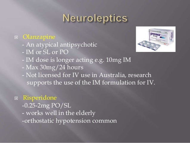 Can Zyprexa Be Given Iv