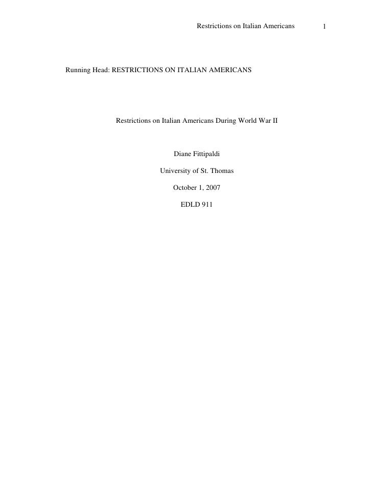 Restrictions on italian americans during world war ii