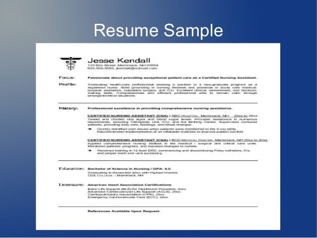 To write a resume for job