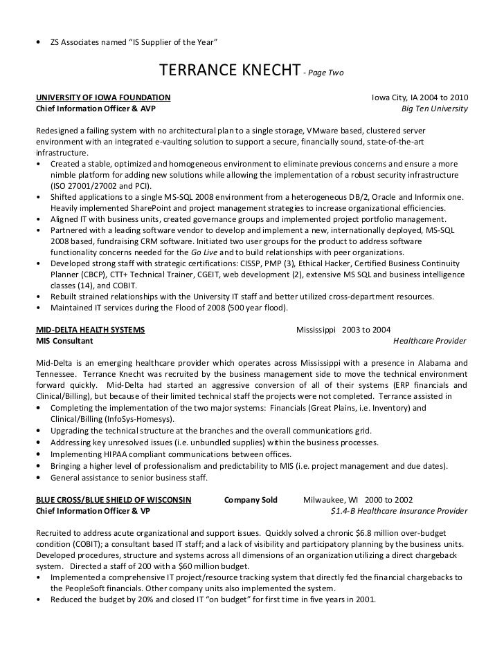 Resume For Zs Associates 2.  ZS Associates ...