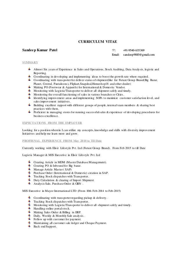 mis analyst resume
