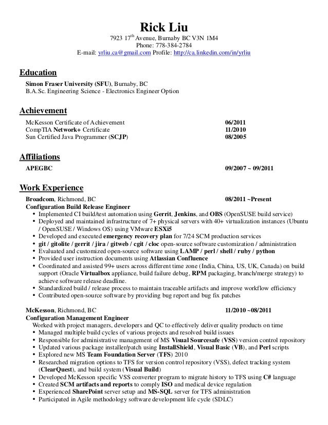 current resume formats for 2015