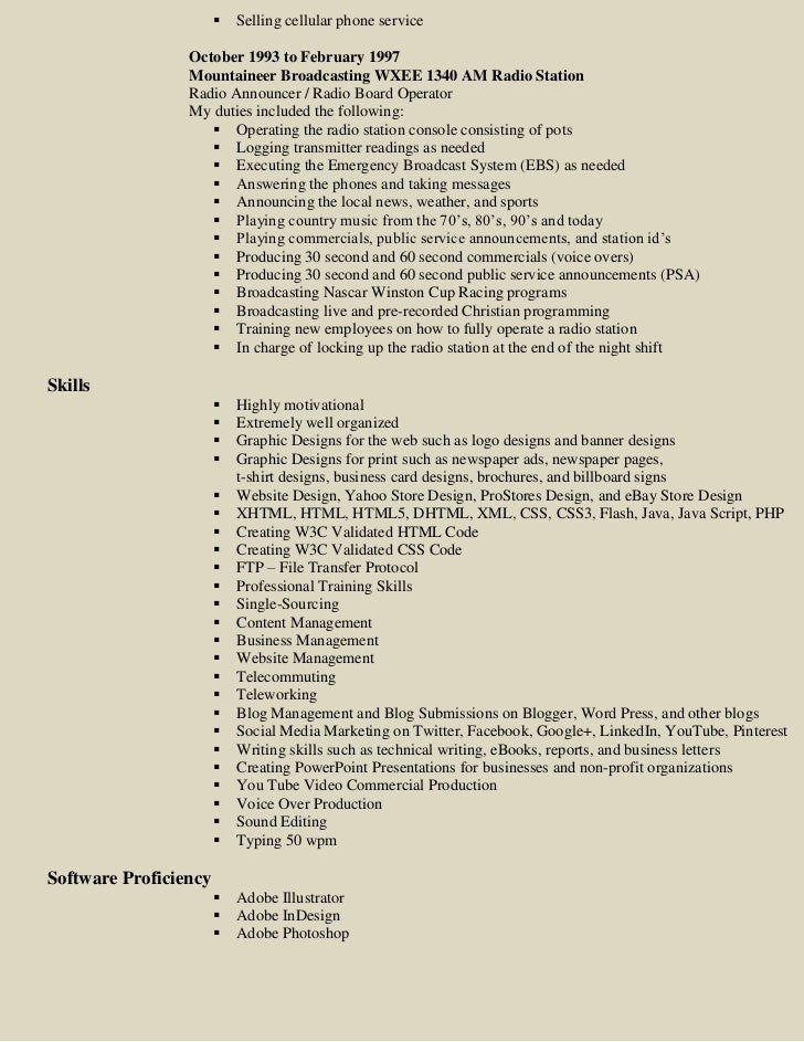 radio operator resume resume ideas radio operator resume resume ideas