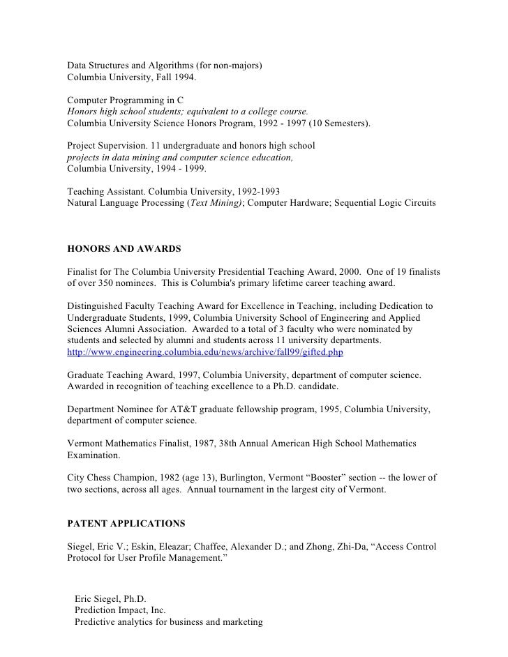Columbia University Career Center Resume Columbia University Career Center Resume