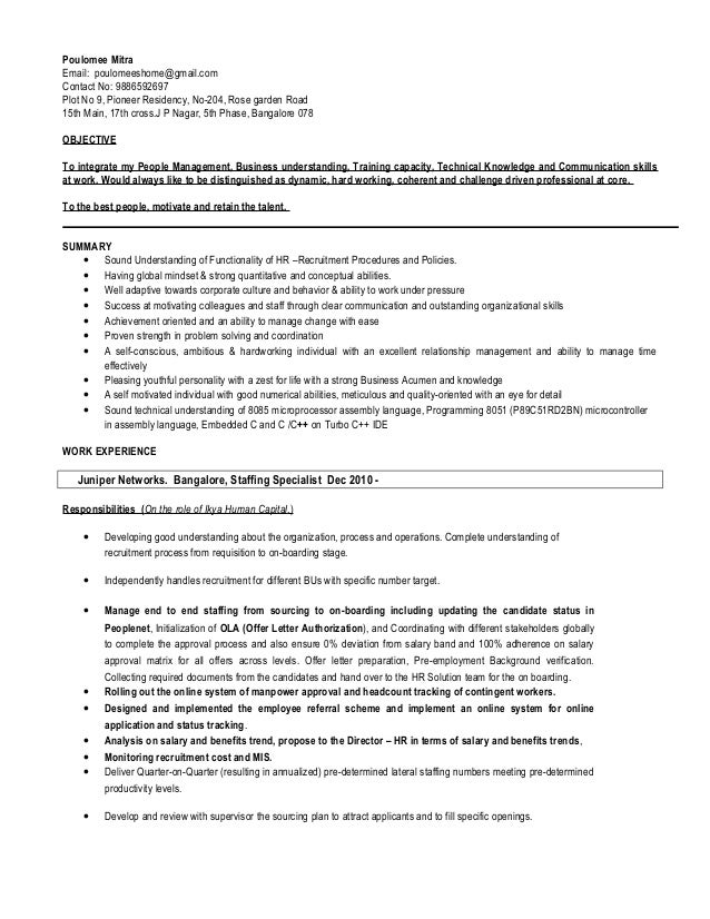 staffing specialist resume technical recruiter resume example staffing specialist resumes