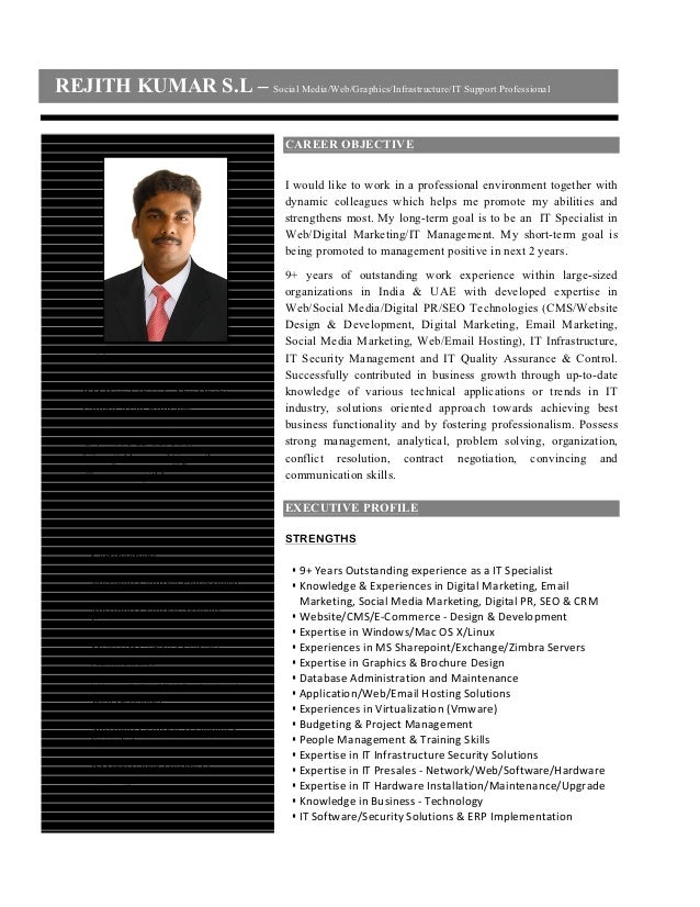 marketing specialist resumes