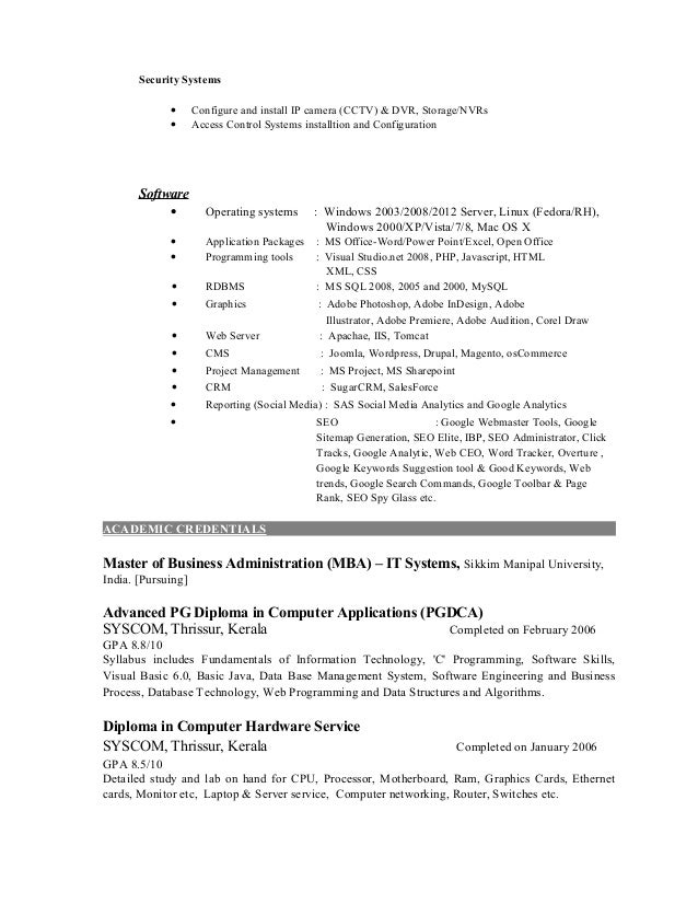 security specialist resume examples