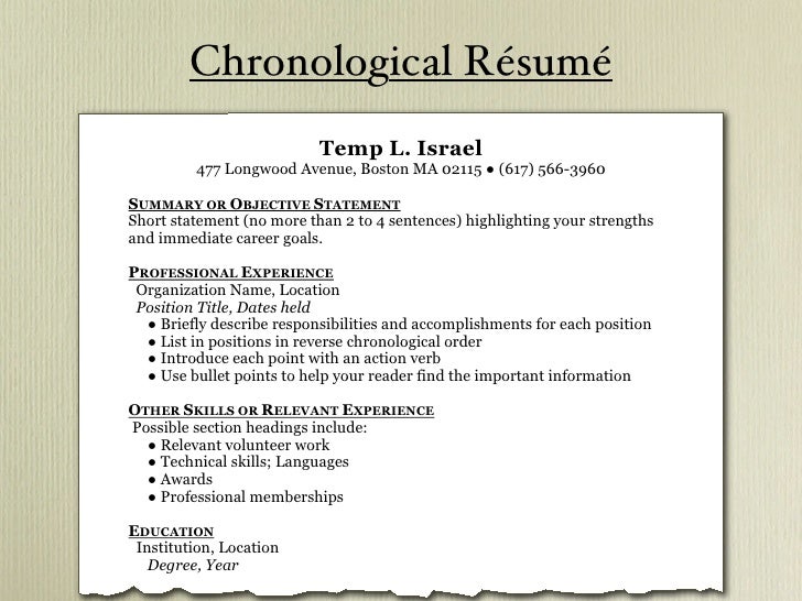 resume writing 101
