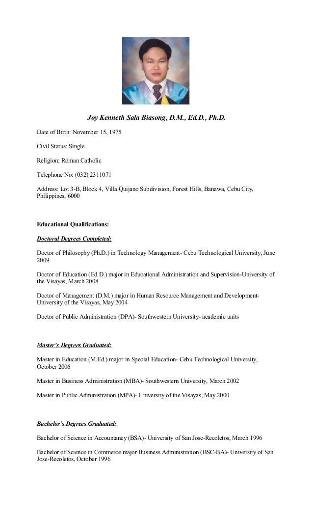 Resume For Hrm Students curriculum-vitae-of-dr-joy-kenneth-sala-biasong-1-638.jpg?cb 