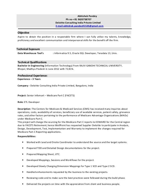 deloitte resumes