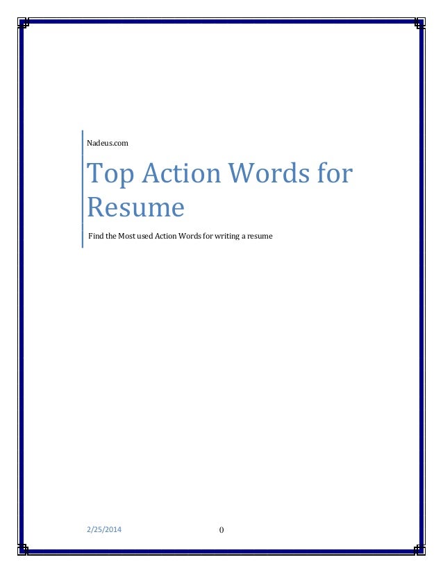 Key phrases to use in a resume