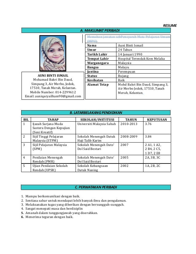 Contoh Cover Letter Malaysia  newhairstylesformen2014.com