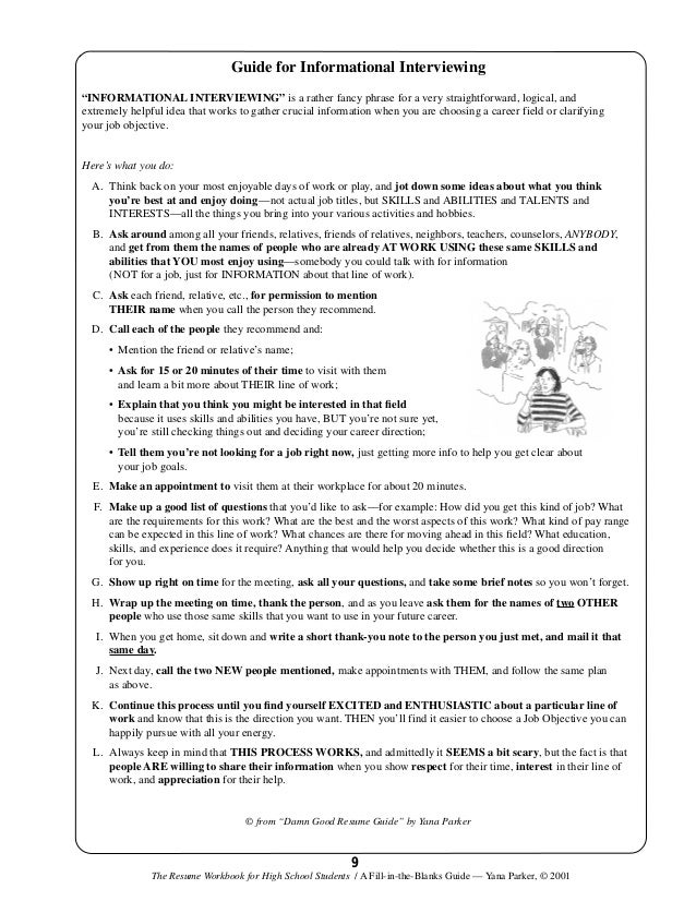 resume builder for teens