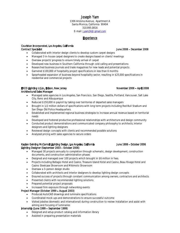 resume portfolio samples