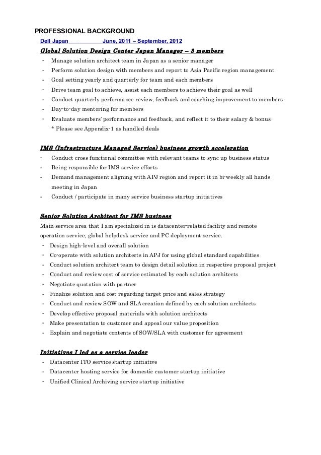 solutions architect resumes