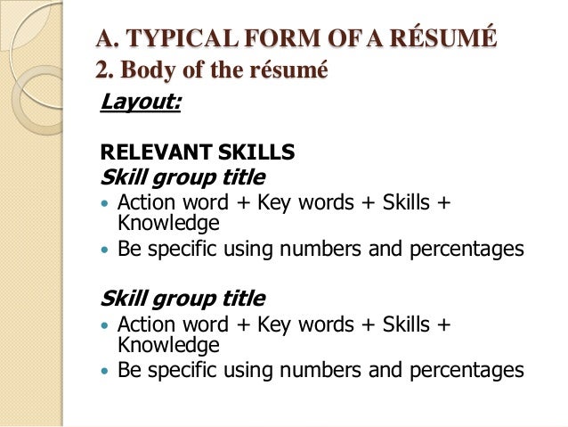 keywords for resumes skills