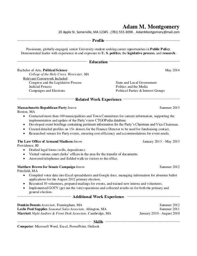Resume templates for community service
