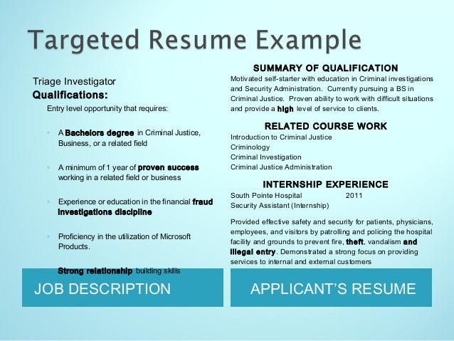 student objective for resume job