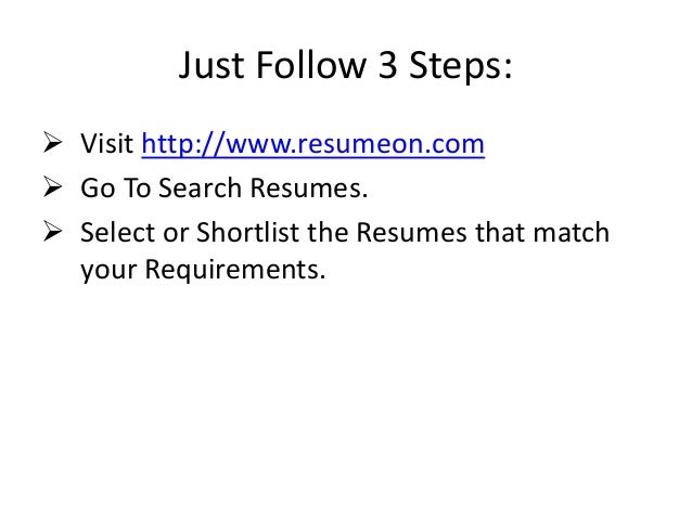 resume search free for employers