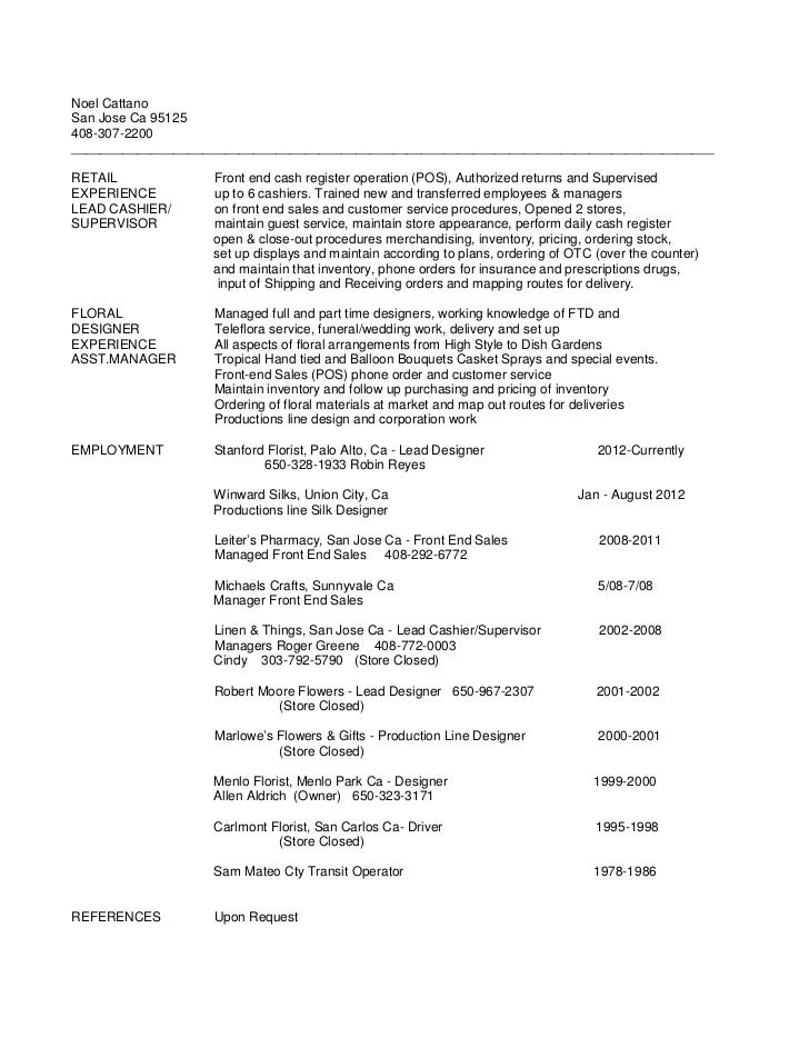 resume format updated 2012