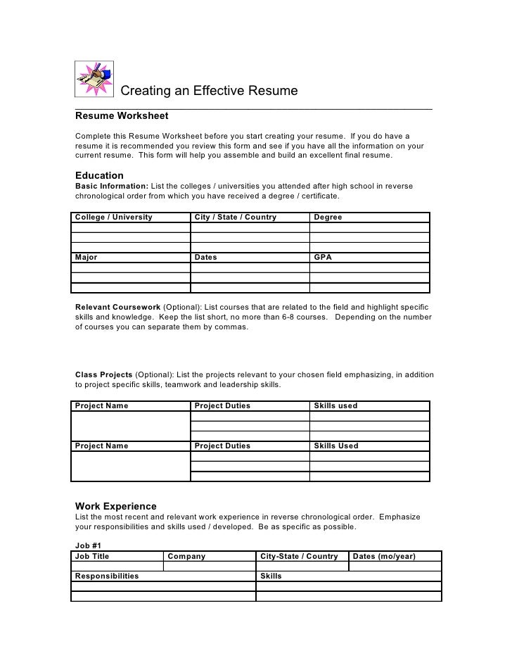 sample resumes for college students