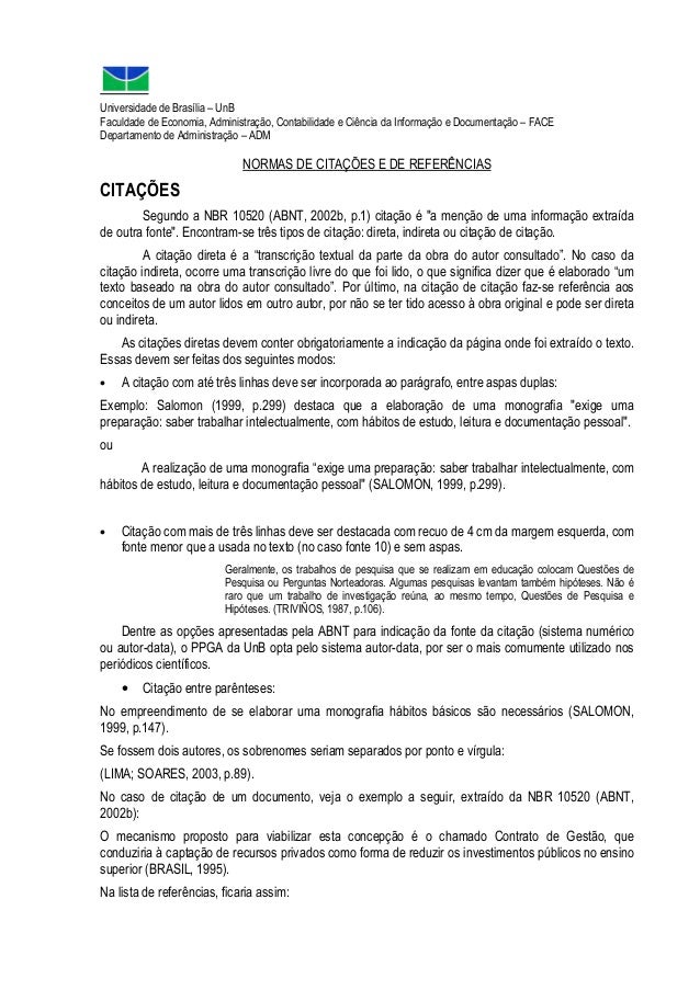 Normas da abnt artigo