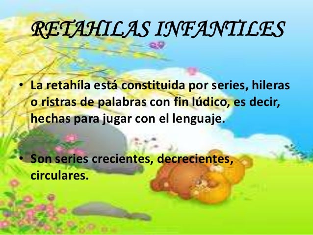 retahilas infantiles ejemplos imagui retahilas infantiles ejemplos imagui