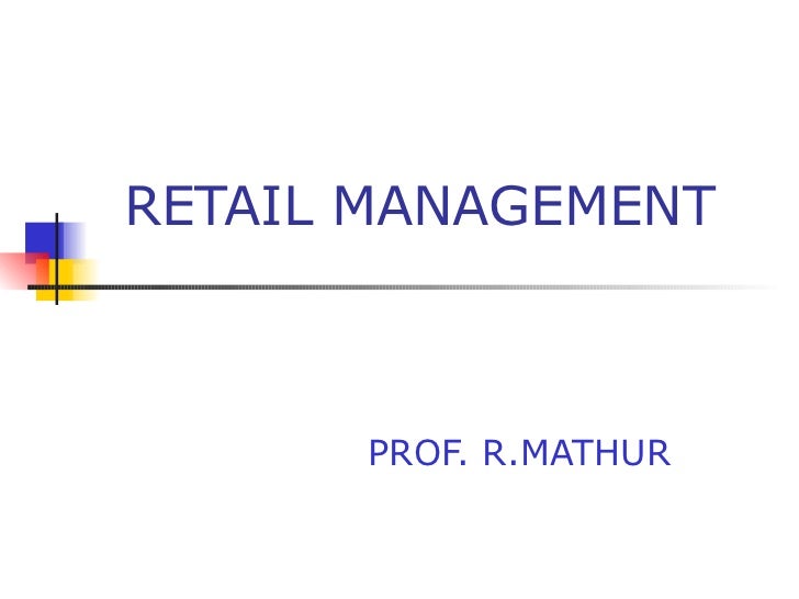 Retail Management