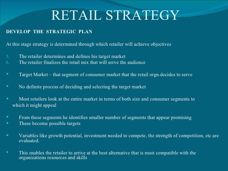 Marketing Plan Retail Store