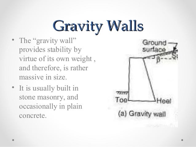 6 gravity wallsgravity walls