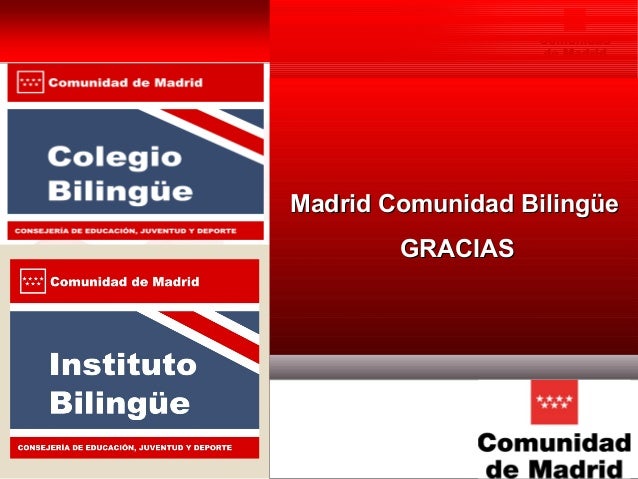 Resultat d'imatges de plan bilingue comunidad de madrid