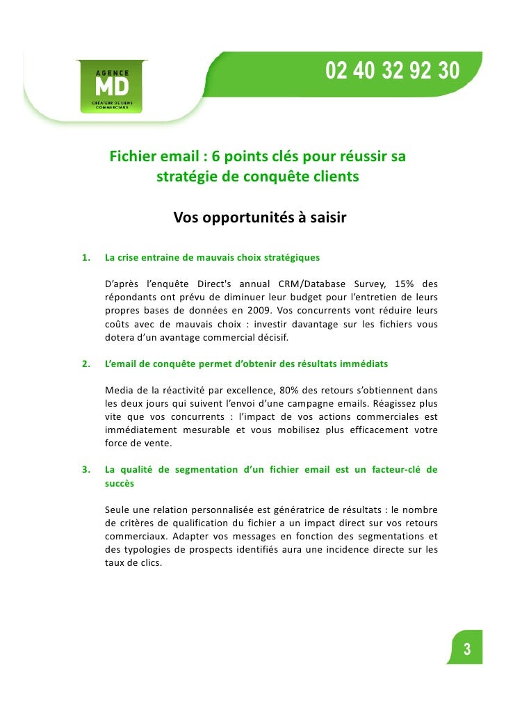exemple de mailing b to b
