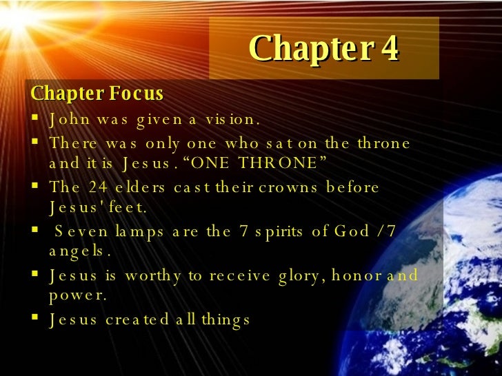 bible study notes on revelation ch 4. worship in hevan