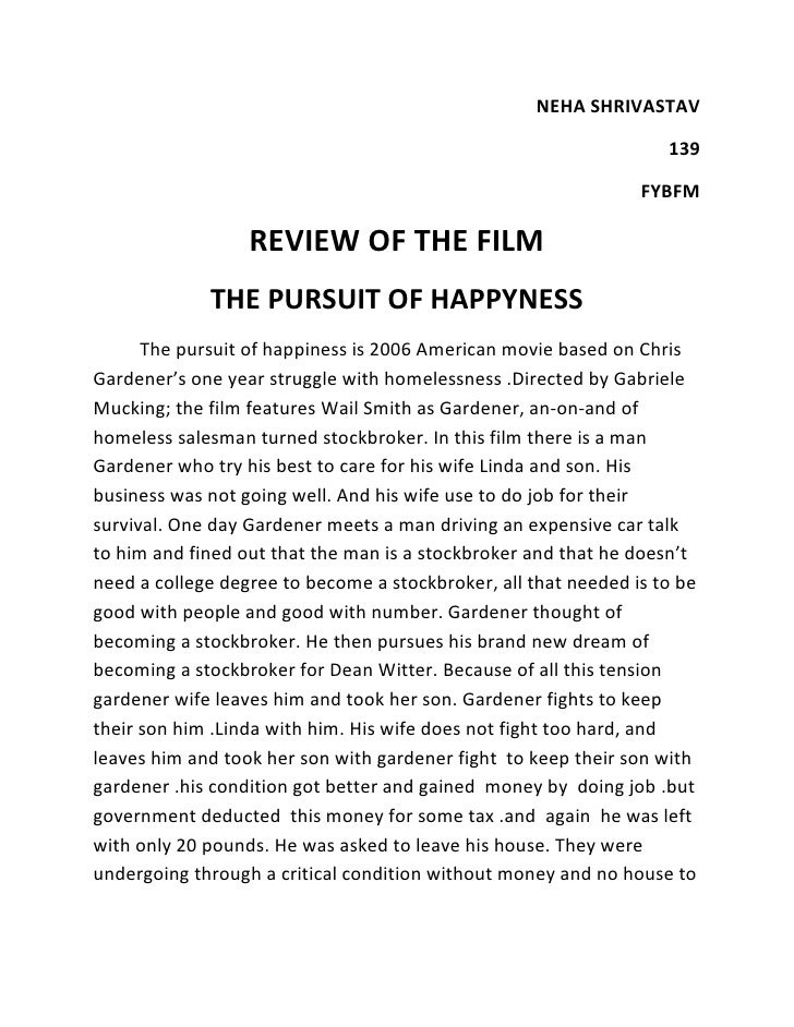 Movie review essays