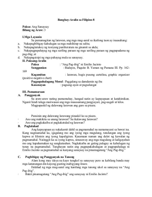 Revised banghay